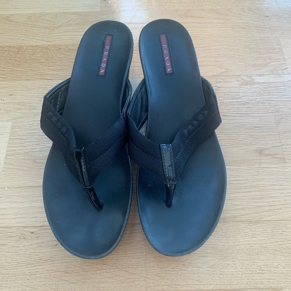 Prada heeled sandal, size 9.
